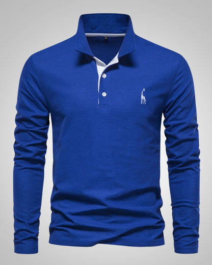 Paul | Herren Legeres Langen Ärmeln Poloshirt