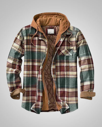 Klaus | Herren Casual Karierte Patchworkjacke