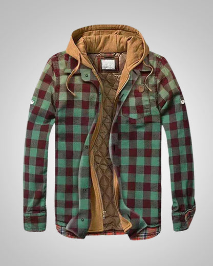 Klaus | Herren Casual Karierte Patchworkjacke