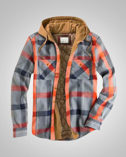 Klaus | Herren Casual Karierte Patchworkjacke