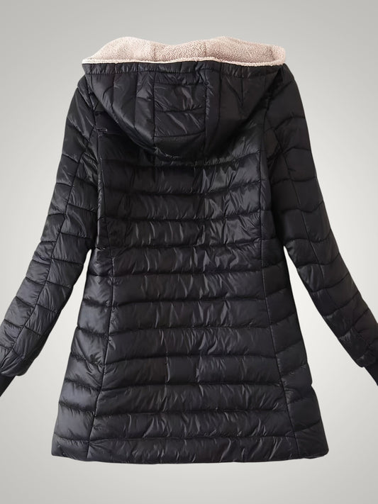 Ute | Damen Winter Fleece Gefütterte Daunenjacke