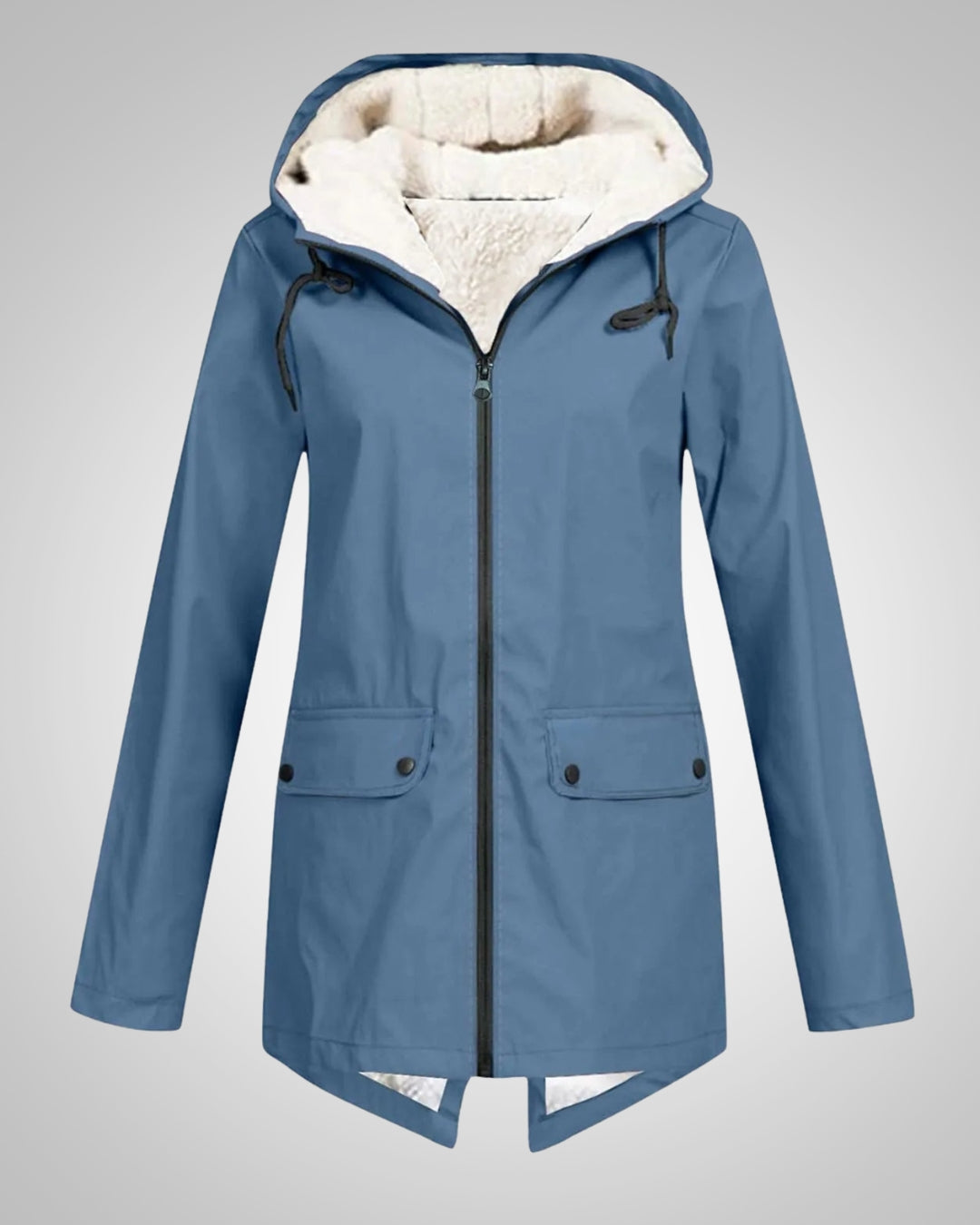 Melanie | Damen Gefütterte Reißverschluss Regenjacke
