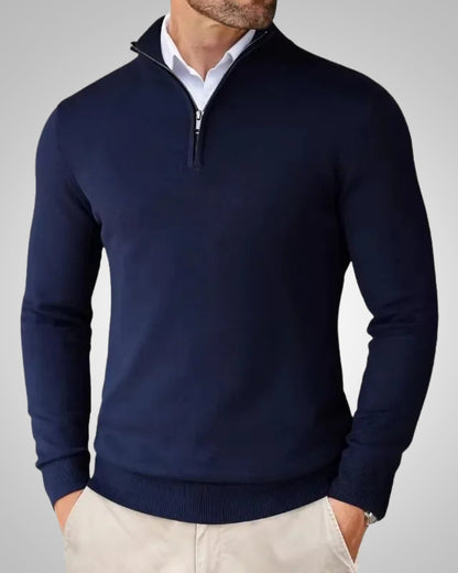 Kenneth | Herren Slim Fit Quarter-Zip Pullover