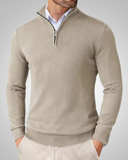 Kenneth | Herren Slim Fit Quarter-Zip Pullover