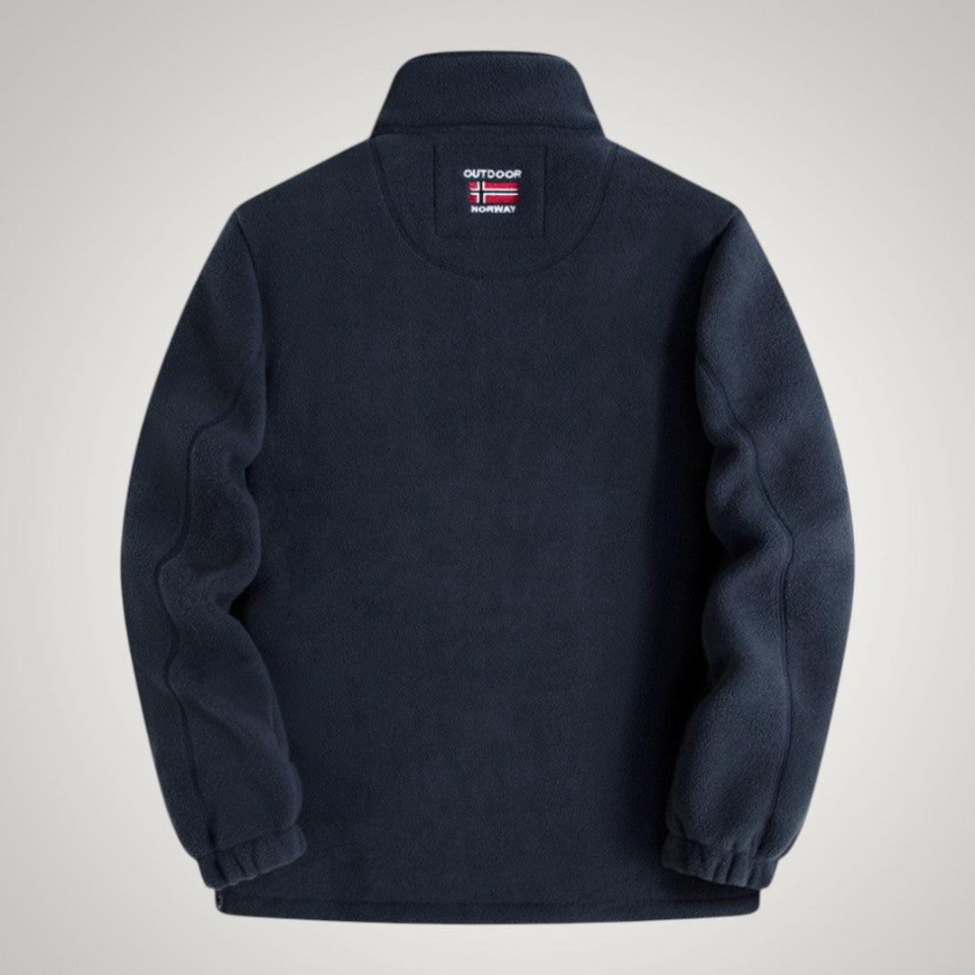 Finn | Herren Sportliche Warme Stehkragenjacke mit Reißverschluss