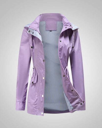 Anneliese | Damen Kapuze Kordelzug Regenjacke