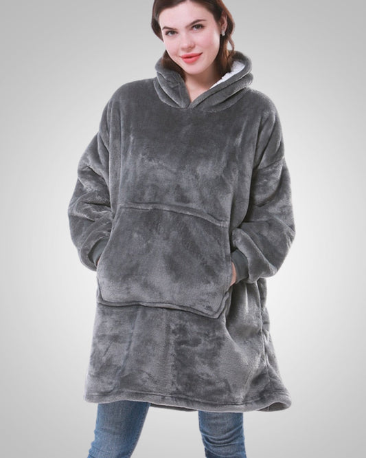 Susanne | Damen Kuschelige Oversized Kapuzendecke