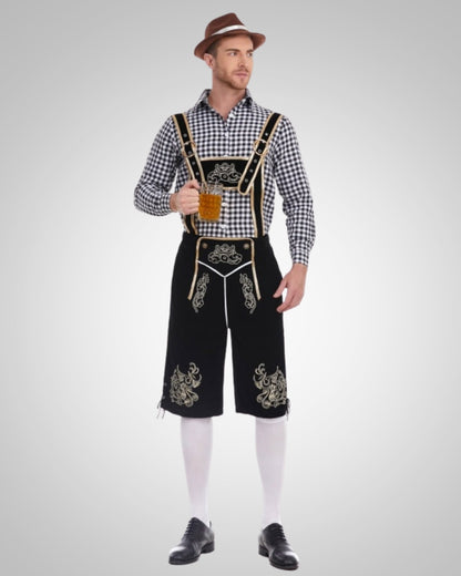 Alexander | Herren Lässig Oktoberfest Lederhose
