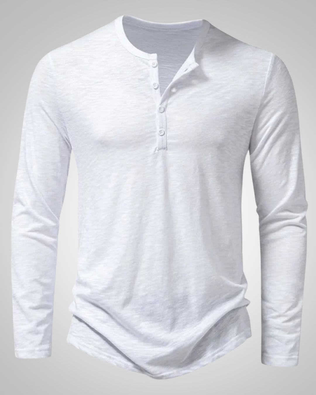 Gary | Herren Legeres Henley Longsleeve Shirt