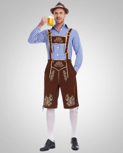 Alexander | Herren Lässig Oktoberfest Lederhose