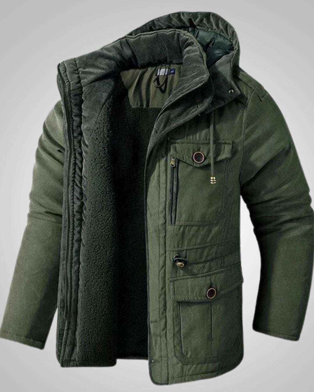 John | Herren Kapuze Gepolsterter Winter Parka