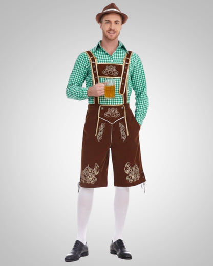 Alexander | Herren Lässig Oktoberfest Lederhose