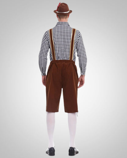 Alexander | Herren Lässig Oktoberfest Lederhose