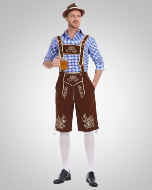 Alexander | Herren Lässig Oktoberfest Lederhose