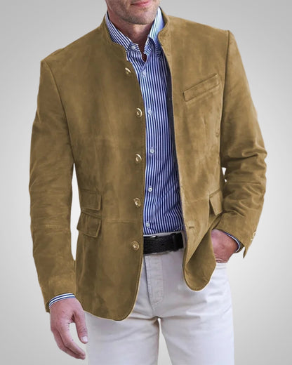 Paulex | Herren Klassischer Stehkragen Blazer