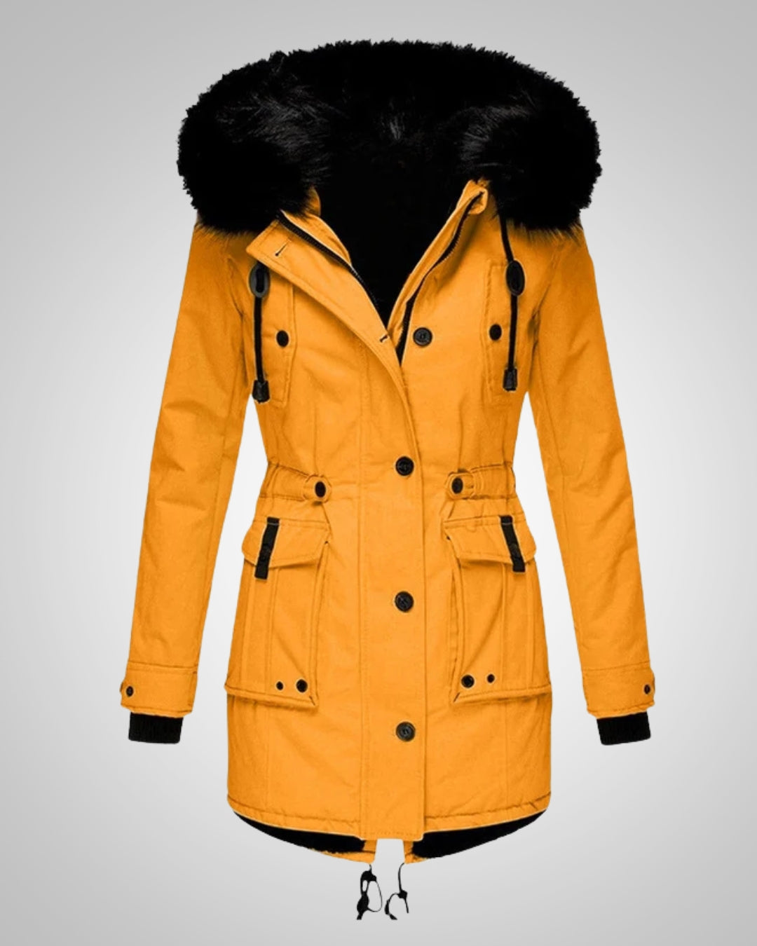Elena | Damen Gefütterte Winter Parka Jacke
