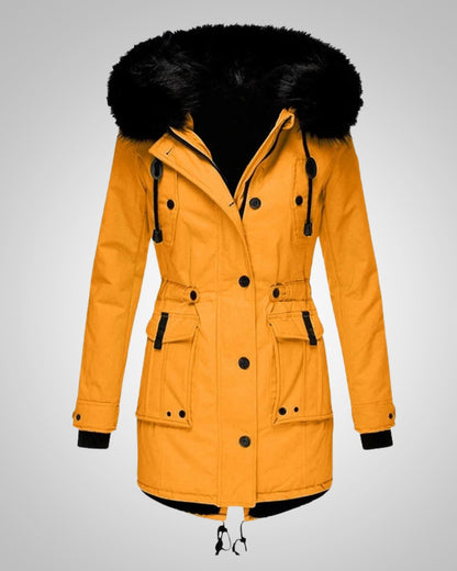 Elena | Damen Gefütterte Winter Parka Jacke