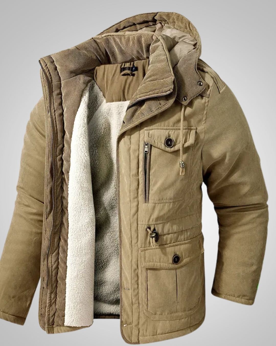 John | Herren Kapuze Gepolsterter Winter Parka
