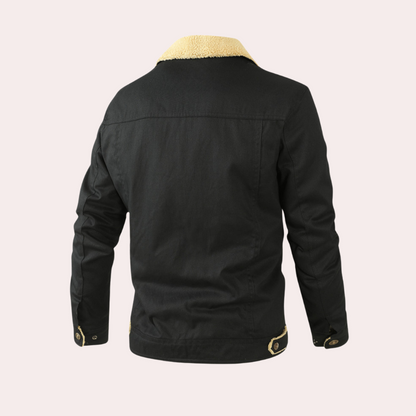 Kevin | Herren Gefütterte Knöpfen Jacke