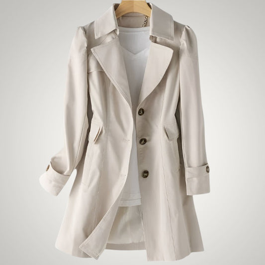 Christina | Damen Casual Langer Wasserdichte Trenchcoat