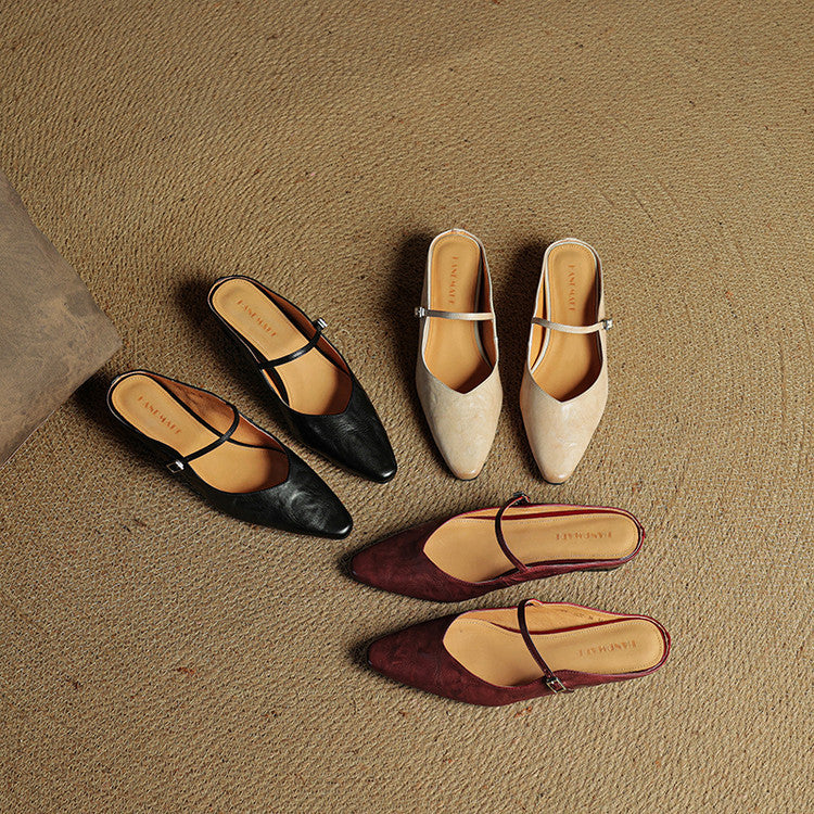 Damen Pantoletten im Slip-On-Stil