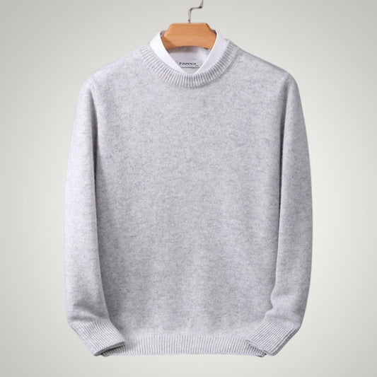 Maximilian | Herren Klassischer Rundhals-Strickpullover