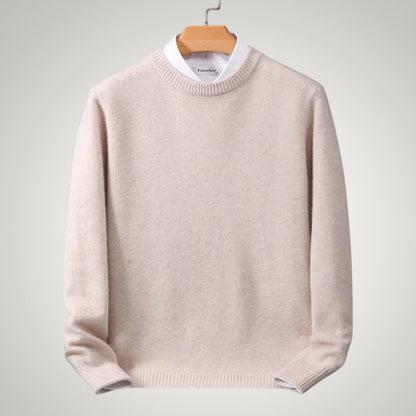 Maximilian | Herren Klassischer Rundhals-Strickpullover