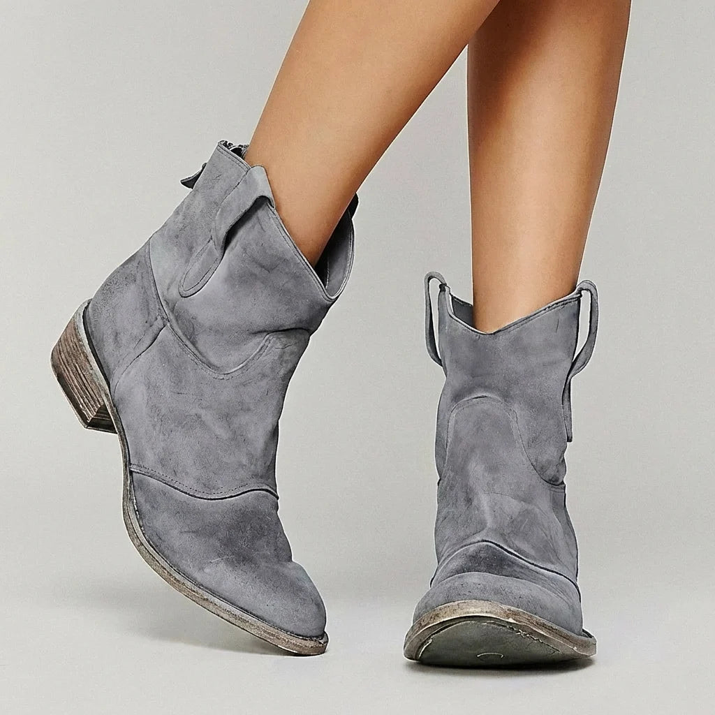 Stefanie | Damen Lässige Knöchelhoche Stiefeletten