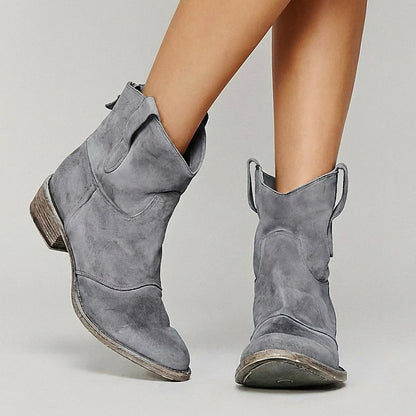 Stefanie | Damen Lässige Knöchelhoche Stiefeletten