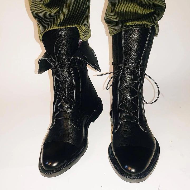 Silke | Damen Lässig Orthopädische Lederstiefel