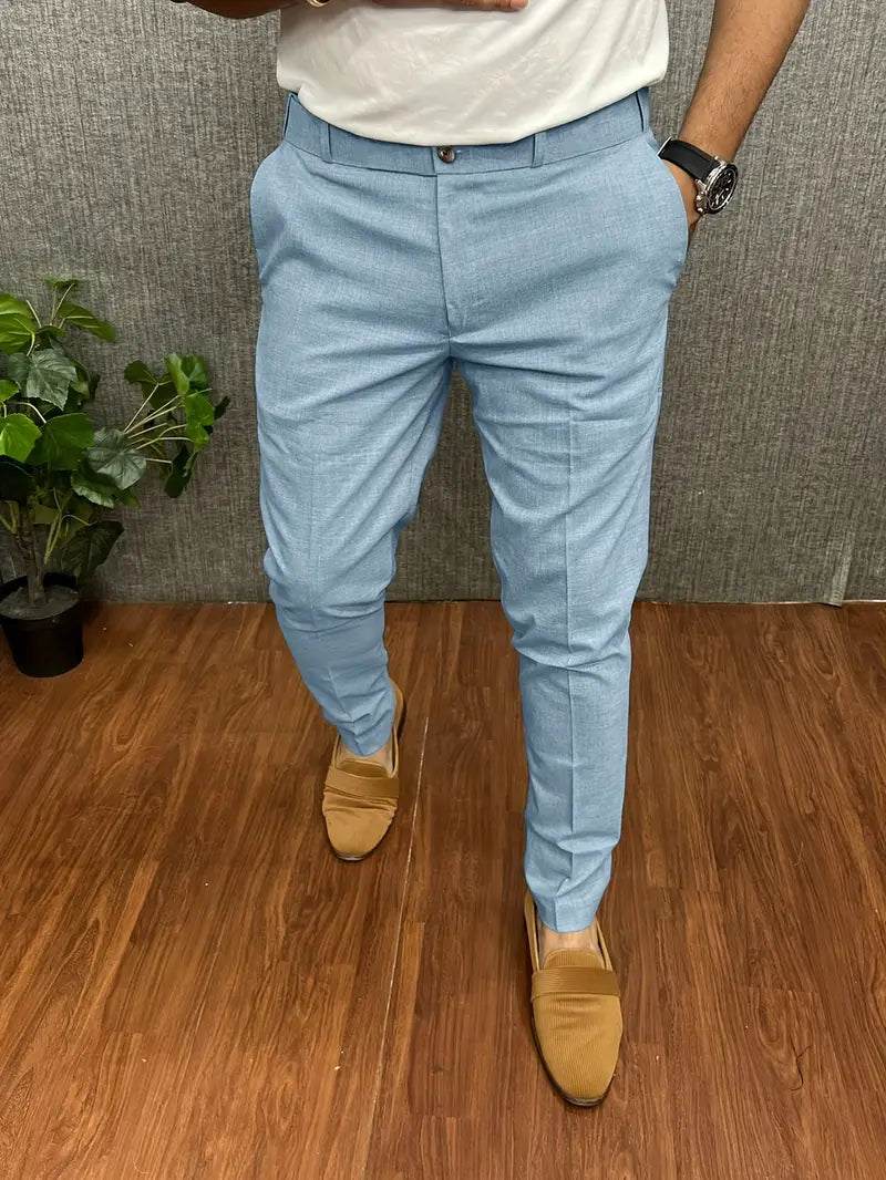 Herren Business Casual Slim-Fit Anzughose