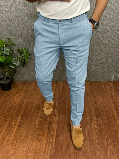Herren Business Casual Slim-Fit Anzughose