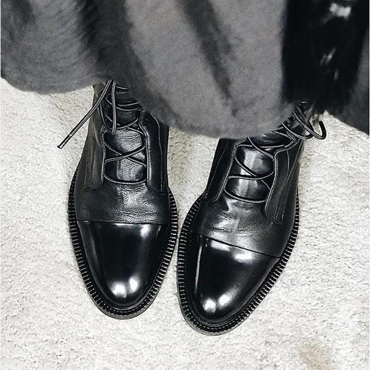 Silke | Damen Lässig Orthopädische Lederstiefel