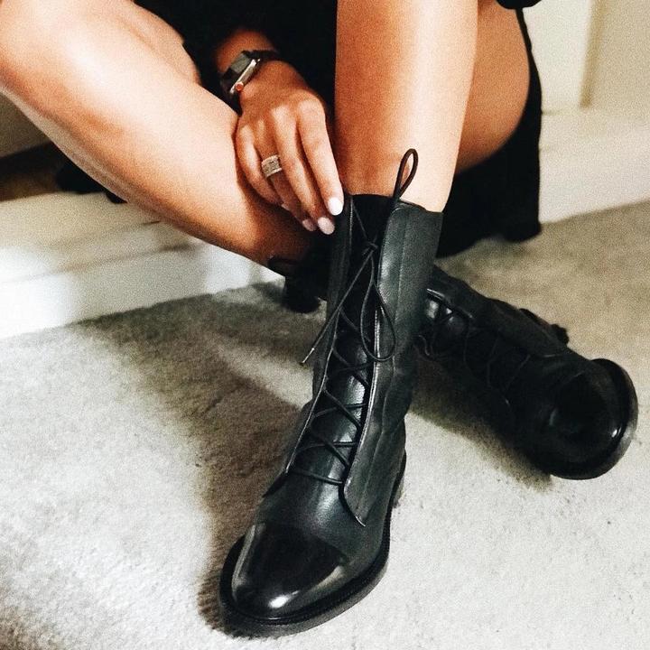 Silke | Damen Lässig Orthopädische Lederstiefel