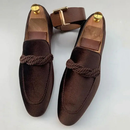 Herren Slip On Loafer Schuhe mit Absatz