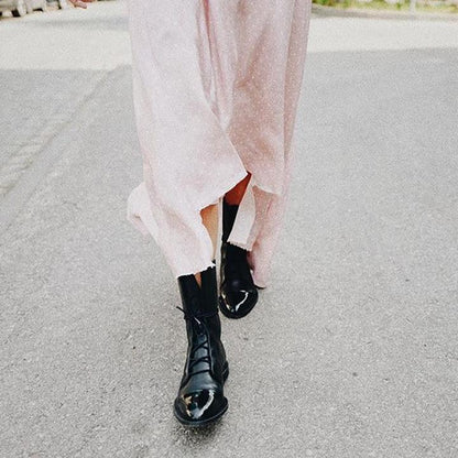 Silke | Damen Lässig Orthopädische Lederstiefel