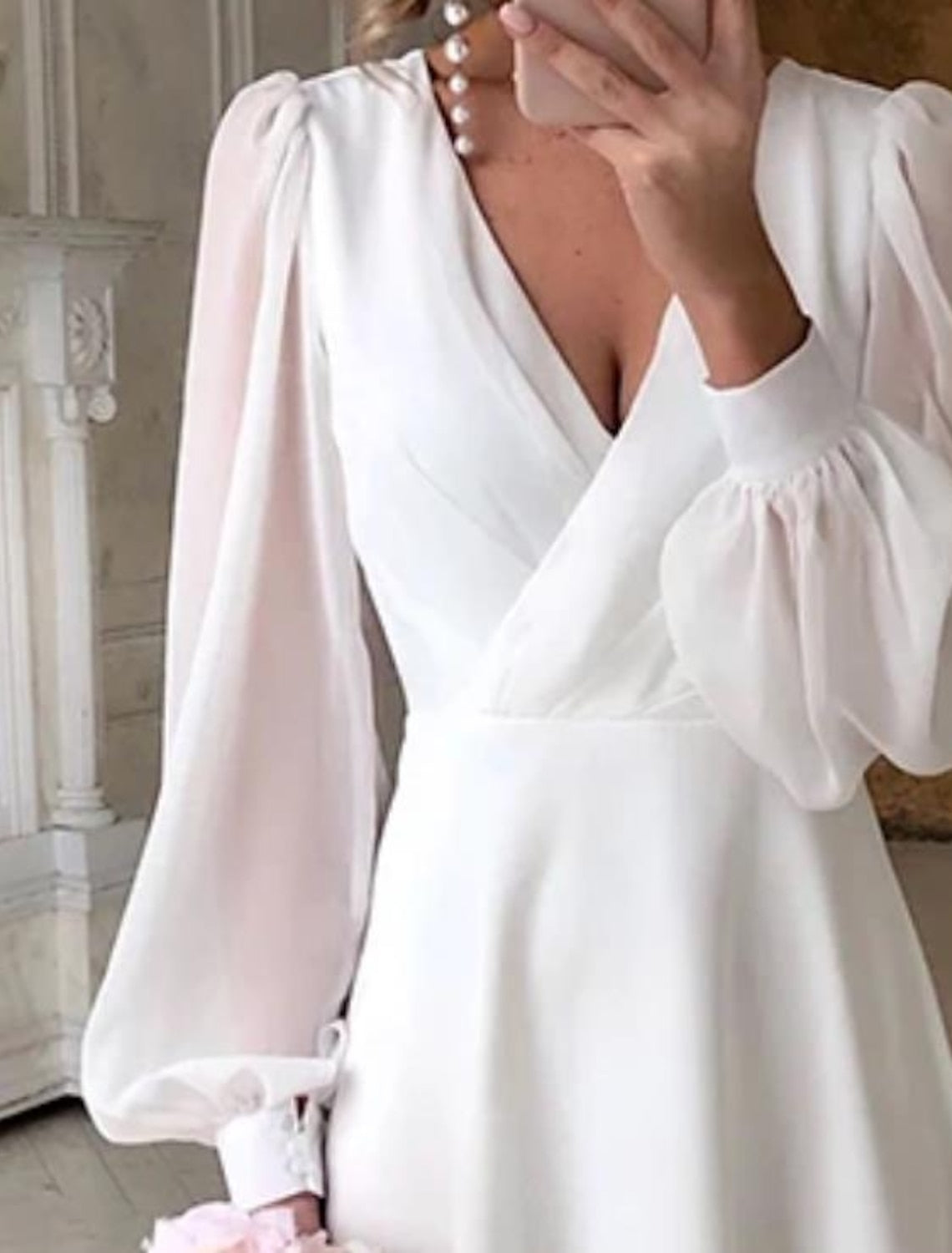 Damen Festliches Hochzeitsgast Midikleid