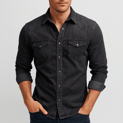 Peter | Herren Klassisches Jeanshemd