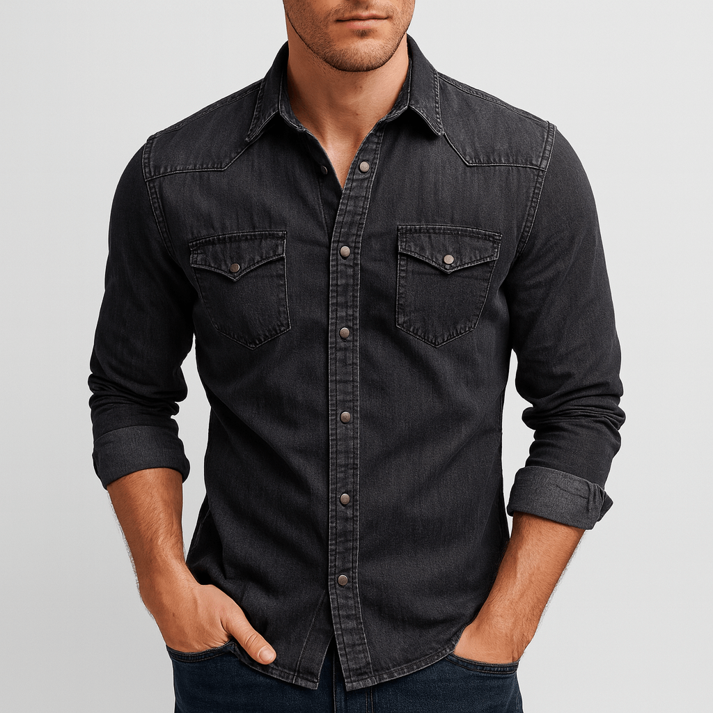 Patrick | Herren Jeanshemd mit Taschen