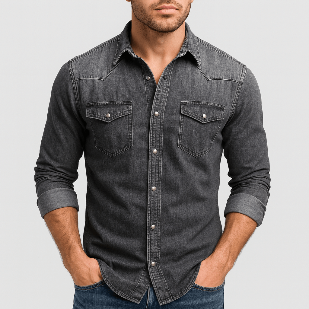 Patrick | Herren Jeanshemd mit Taschen