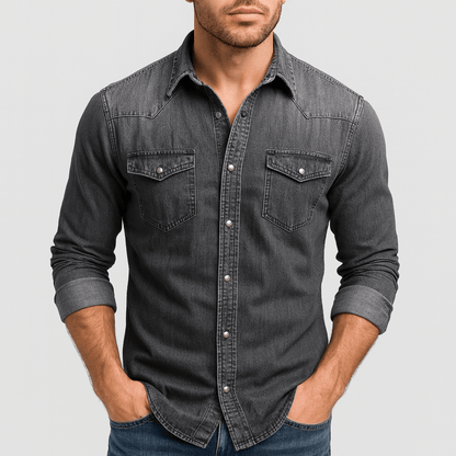 Patrick | Herren Jeanshemd mit Taschen