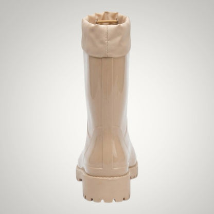 Sarah | Damen Wasserdichte Wadenhohe Gummistiefel mit Kordelzug