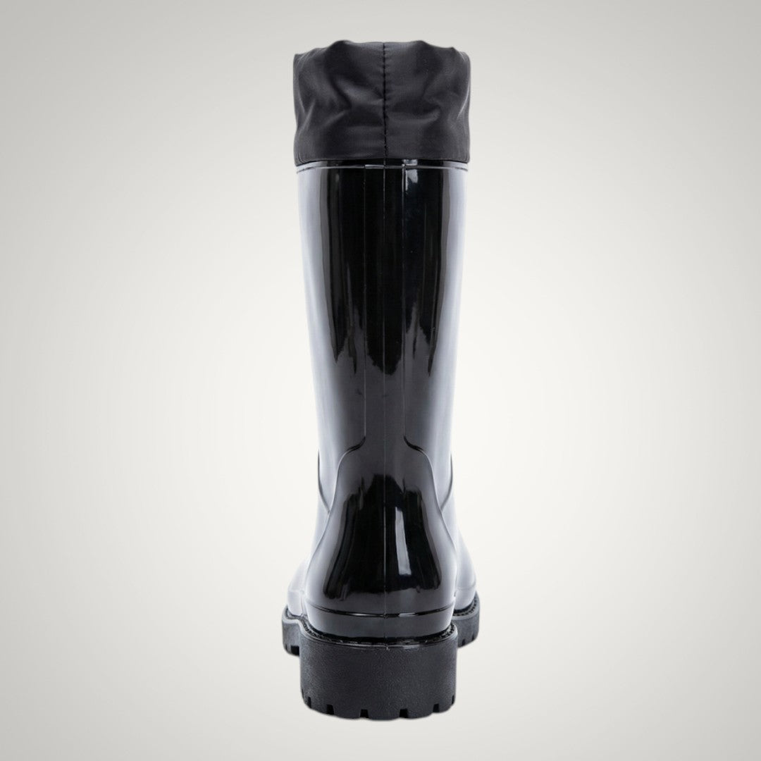 Sarah | Damen Wasserdichte Wadenhohe Gummistiefel mit Kordelzug
