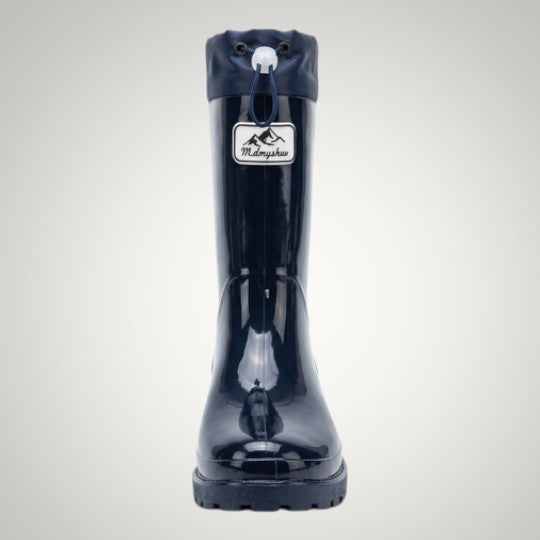 Sarah | Damen Wasserdichte Wadenhohe Gummistiefel mit Kordelzug