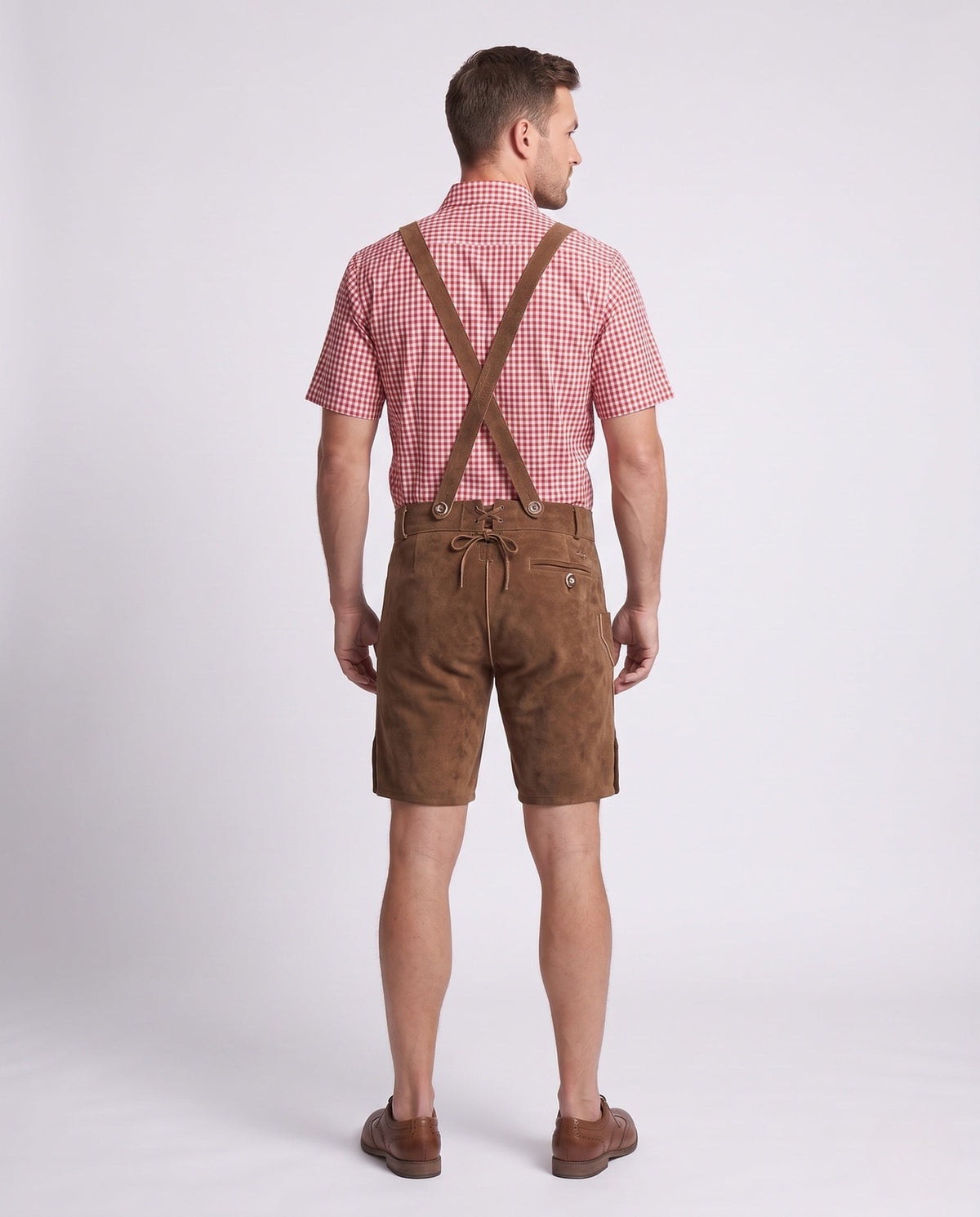 Markus | Herren Verstellbarer Trachten Lederhose