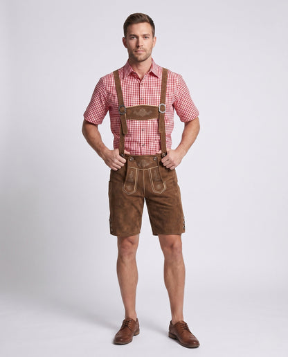 Markus | Herren Verstellbarer Trachten Lederhose