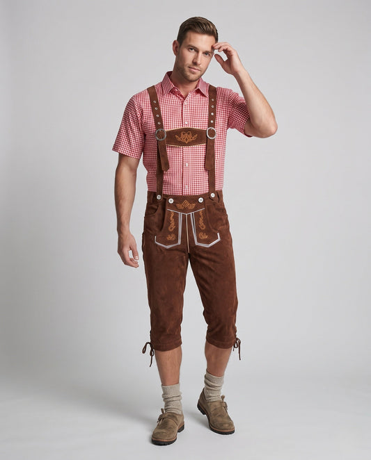 Patrick | Herren Traditionell Knielang Lederhose