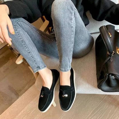 Damen Lässige Flache Casual Loafer