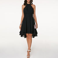 Nicoletta | Damen Sommer Neckholder Midikleid