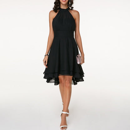 Nicoletta | Damen Sommer Neckholder Midikleid